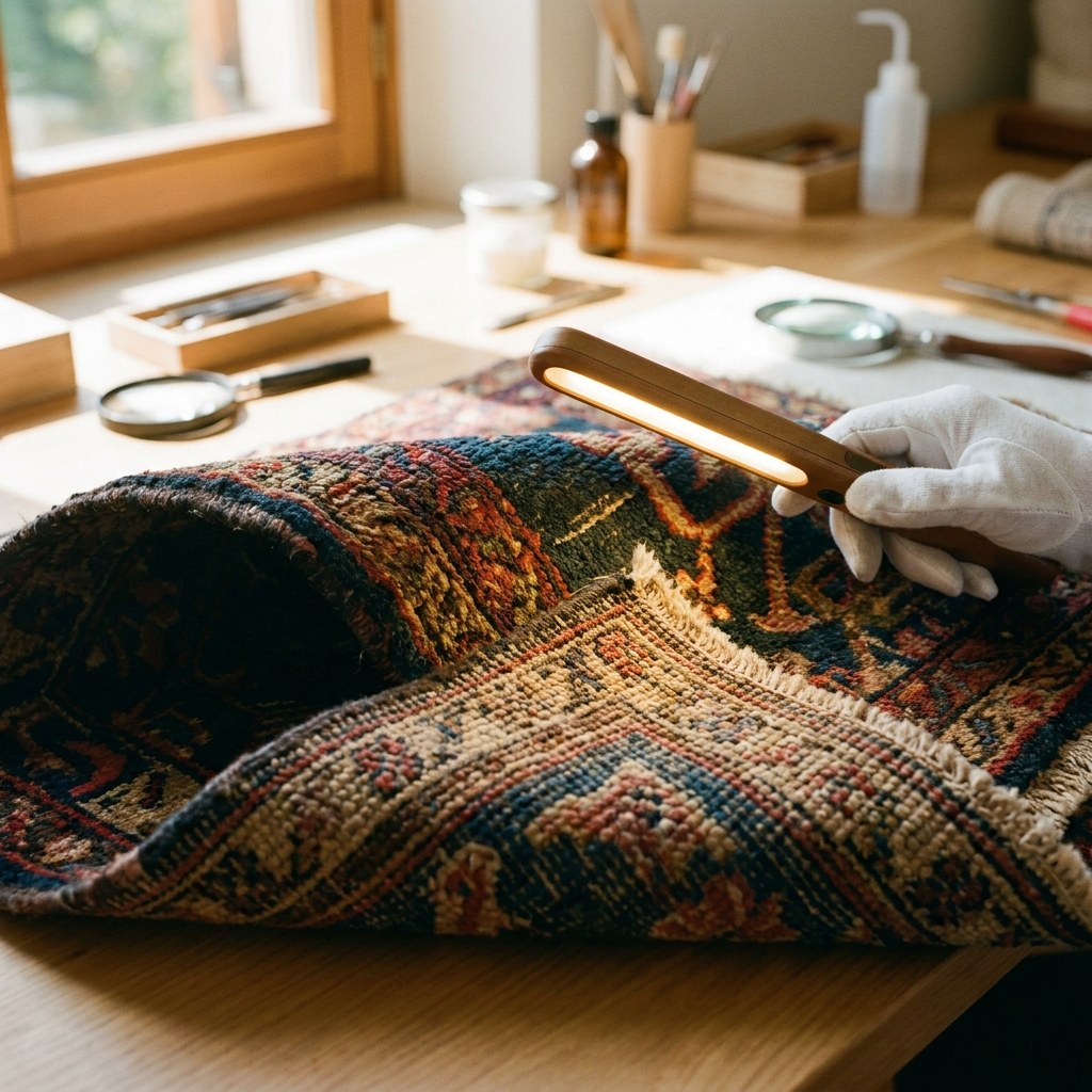Traitement anti-mites d'un tapis d'orient